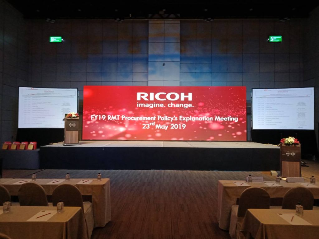 บริการให้เช่าจอ LED_สัมมนาRicoh