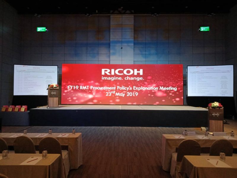 บริการให้เช่าจอ LED_สัมมนาRicoh