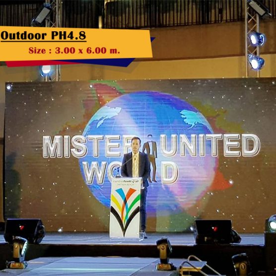 บริการให้เช่าจอ LED_Mister United World 2019