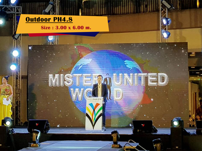 บริการให้เช่าจอ LED_Mister United World 2019